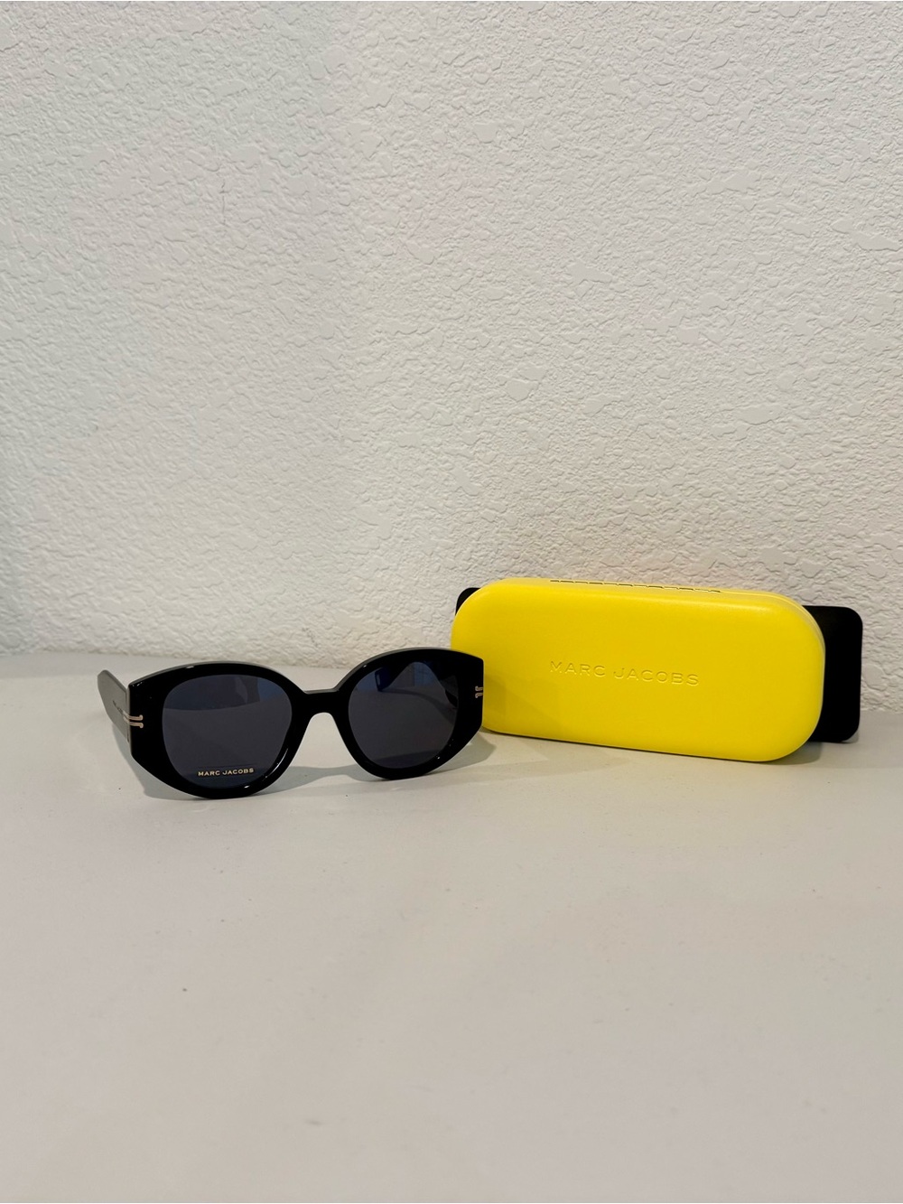 Marc Jacobs Black Sunglasses with Yellow Case